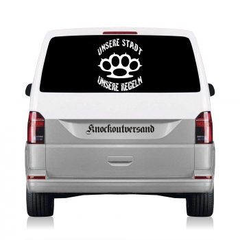 Unsere Stadt - Unsere Regeln Heckscheibenaufkleber